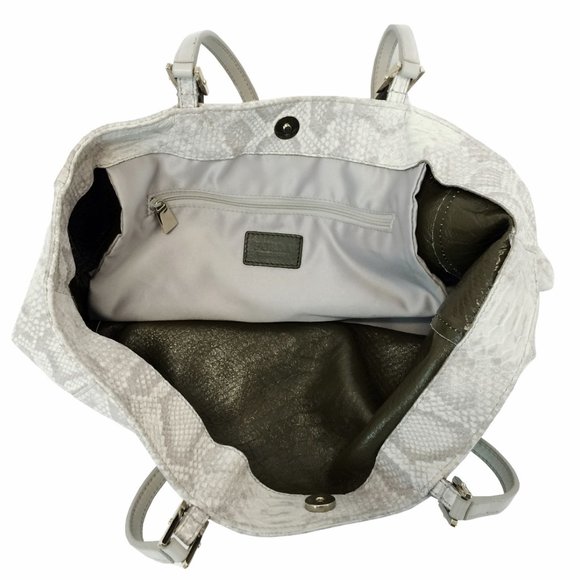 Furla Gemini Snake Embossed Shopper Tote - Picture 2 of 10